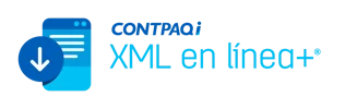 Logo oficial CONTPAQi XML en Línea+